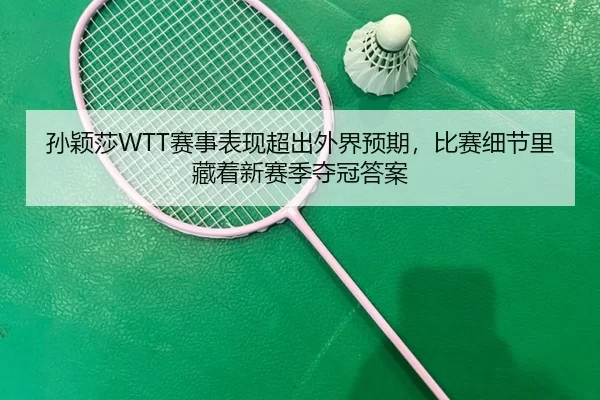 孙颖莎WTT赛事表现超出外界预期，比赛细节里藏着新赛季夺冠答案